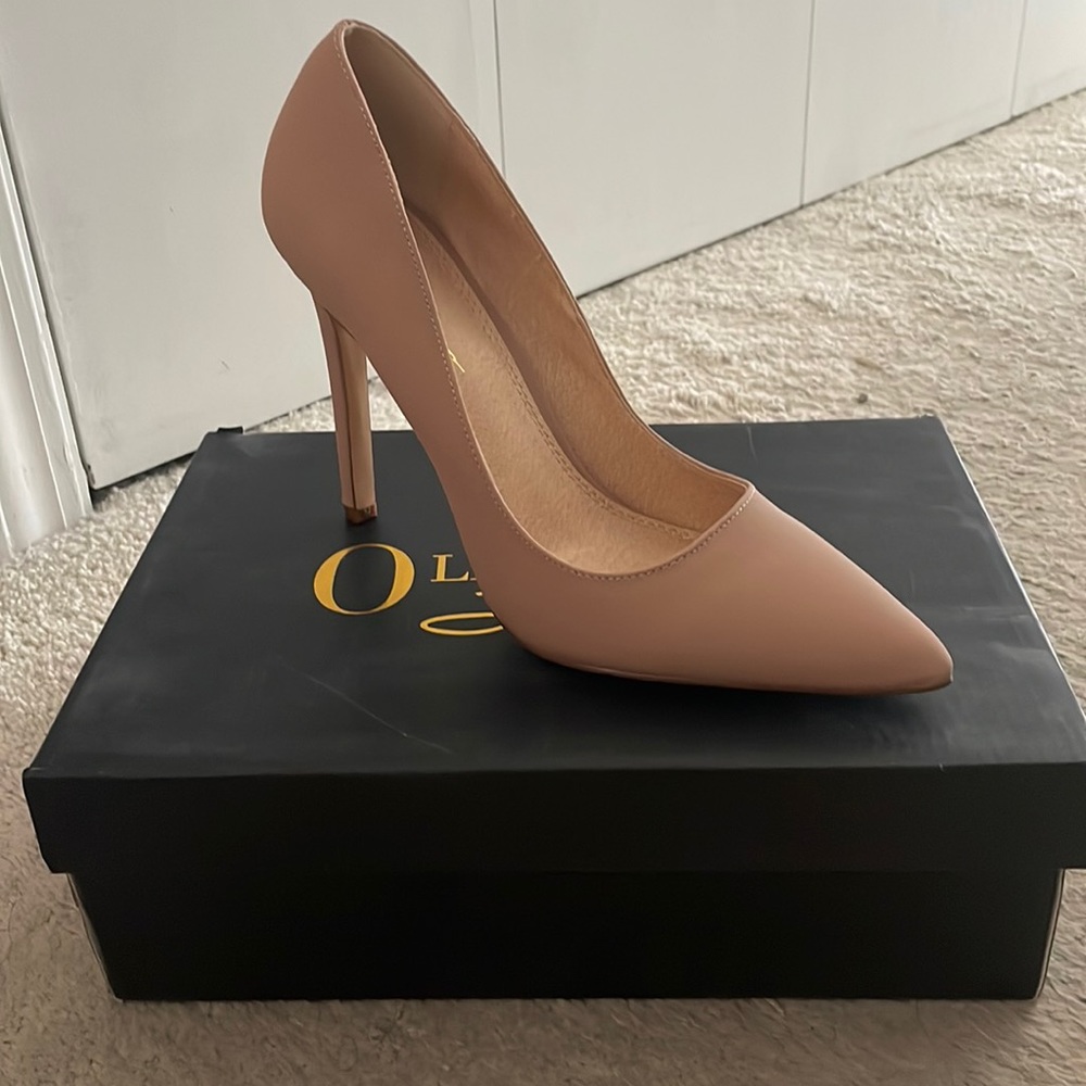 Nude high heels